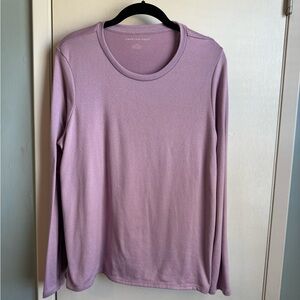 American Eagle Women’s Super Soft Long Sleeve Lavender T-shirt in size Large